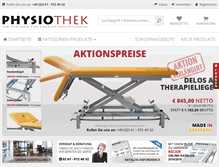 Tablet Screenshot of physiothek.net
